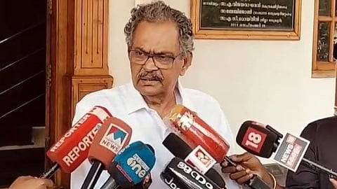 CPM District Secretary MM Varghese in support of Thrissur Mayor