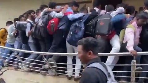 Congress, BJP spar after viral video stampede-like situation at Gujarat job interview