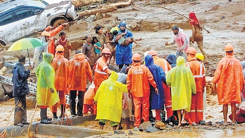 rivulet transformed into a big river reached doorstep