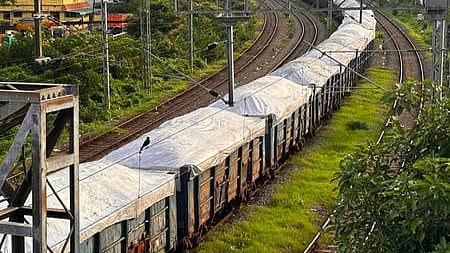Riding on top of the goods train,  young man suffered burns
