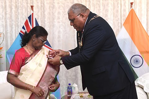 President Droupadi Murmu receives Fiji's highest civilian award .