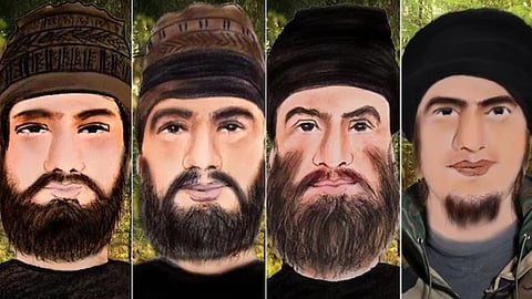 Cops Release Sketches Of 4 Terrorists Seen In J&K's Kathua, Announce Cash Reward
