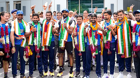 Indian Hockey Team receive warm welcome 
