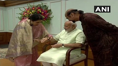 PM Narendra Modi's Pakistani sister makes a special rakhi this year