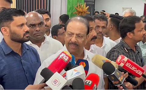 k sudhakaran on media