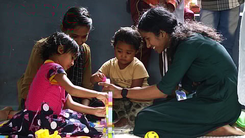 വയനാട്ടിലെ ദുരിതാശ്വാസ ക്യാമ്പില്‍ നിന്ന്