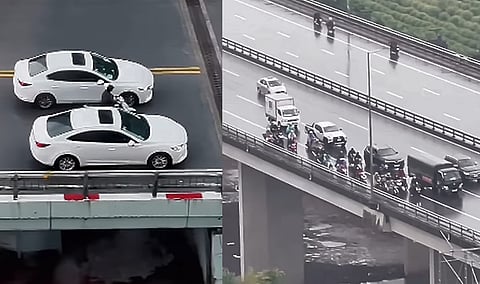 Cars Shield Bikes As Typhoon Yagi Wreaks Havoc In Vietnam