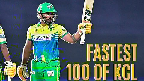 Fastest century by Vishnu Vinod 