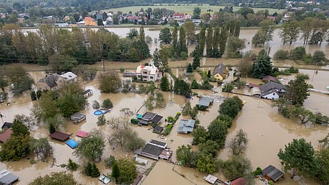 ചെക്ക് റിപ്പബ്ലിക്കിലെ ഒസ്ട്രാവയിലെ വെള്ളപ്പൊക്കം  
