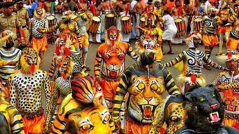 thrissur pulikali 2024 today