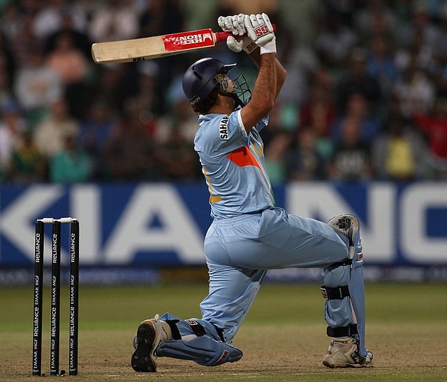 Yuvraj Singh thrashes Stuart Broad for six sixes