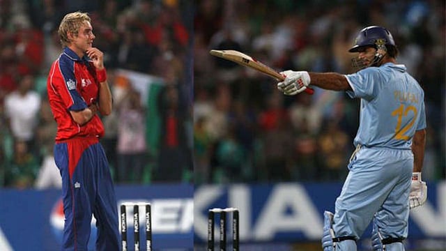 Yuvraj Singh thrashes Stuart Broad for six sixes