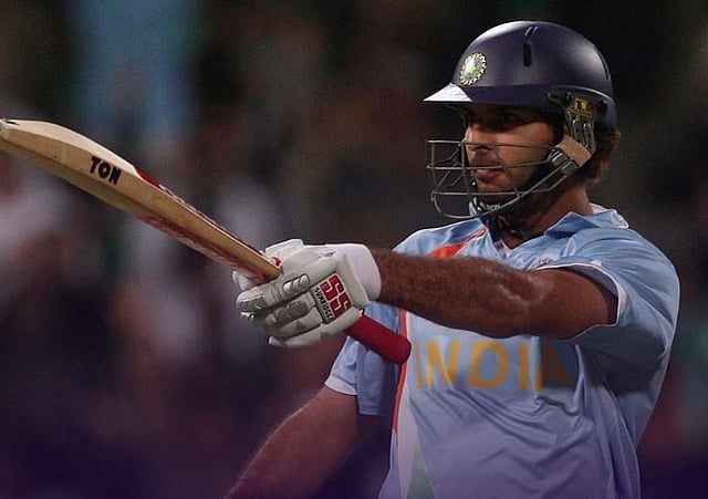 Yuvraj Singh thrashes Stuart Broad for six sixes
