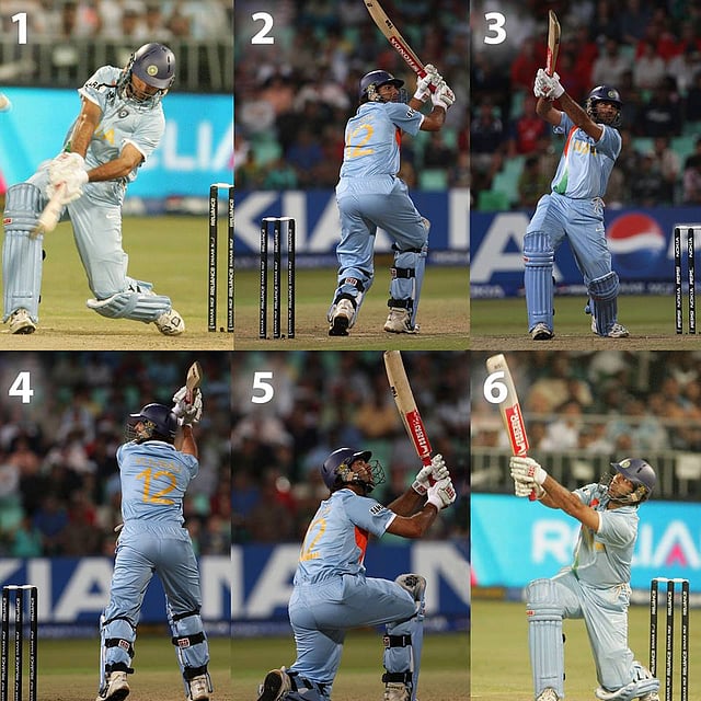 Yuvraj Singh thrashes Stuart Broad for six sixes