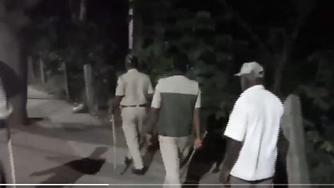 Leopard in Electronic City Forest department intensified search, video