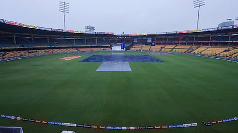  First session washed out by rain