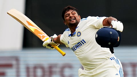 Sarfaraz Khan hits first international hundred 