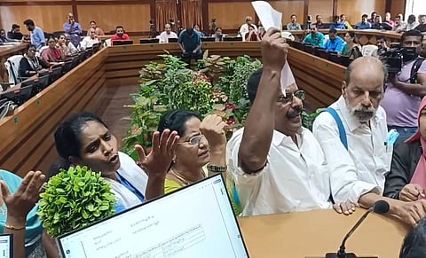 udf protest in kannur