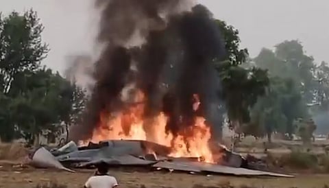 MiG-29 fighter jet crashes near Agra, pilot ejects to safety