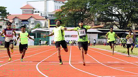 School Sports Fair Three meet records 