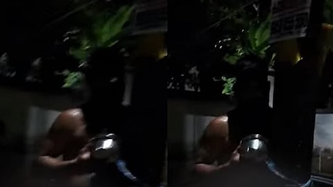 A young man was stripped naked and tied to a post and brutally beaten up in Kollam