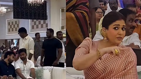 ആകാശ് ഭാസ്‌കരന്റെ വിവാഹചടങ്ങിനെത്തിയ നയന്‍താരയും ധനുഷും 

