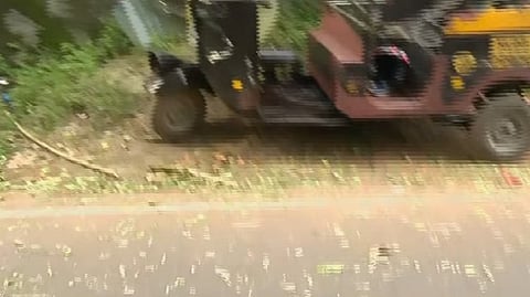 In Thiruvalla, the rope tied across the road got tangled around his neck; biker died