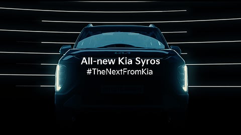 Kia India has released a teaser of the Syros compact SUV