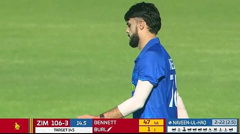 Naveen ul-Haq's horror 13-ball over