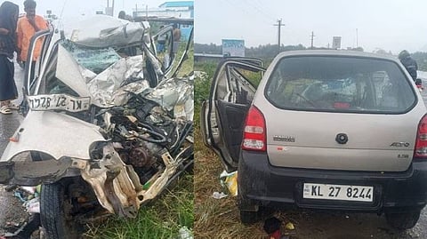 Collision with lorry; Three Malayalis, including a two-month-old baby, die