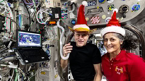 Sunita Williams and her crew are preparing to celebrate Christmas in space