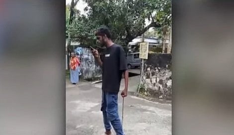 Accused arrested for biting people with dog