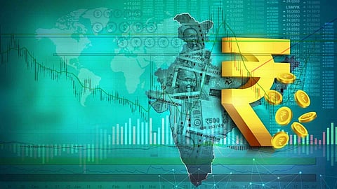 Rupee rises