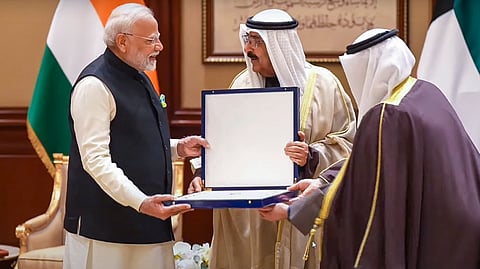PM Narendra Modi receives Kuwait's highest honour