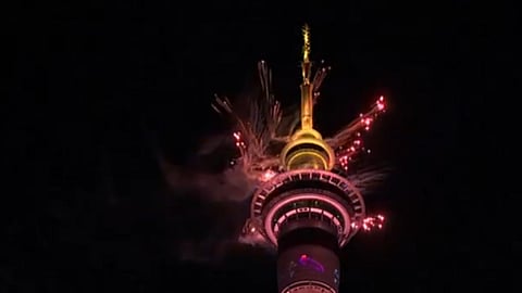 New Zealand's Auckland welcomes the NewYear 2025