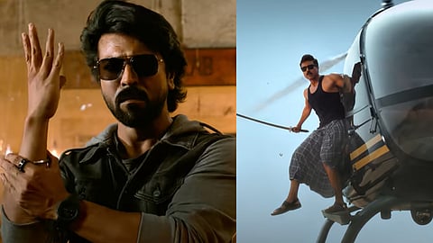 മുണ്ടുടുത്ത് വാളുമായി ഹെലികോപ്റ്ററില്‍, മാസ്സായി റാം ചരൺ; ഗെയിം ചെയ്ഞ്ചർ ട്രെയിലർ