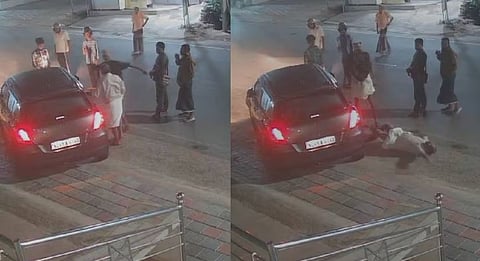 
അപകടത്തെത്തുടര്‍ന്നുണ്ടായ തര്‍ക്കം


