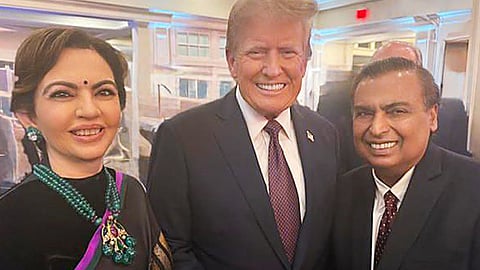 Mukesh Ambani and Nita Ambani attend Trump's swearing-in ceremony
