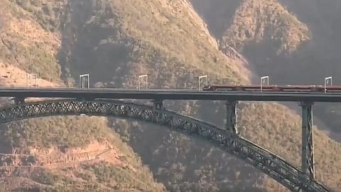 Vande Bharat's Successful Trial Run On World's Highest Rail Bridge