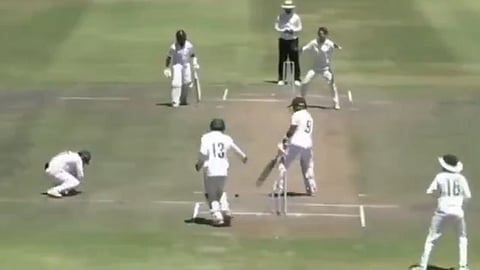 Bizarre run-out stuns cricket world