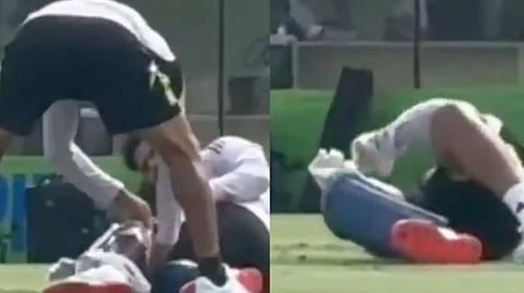 ഇന്ത്യയ്ക്ക് തിരിച്ചടി; ഋഷഭ് പന്തിന് കാല്‍മുട്ടിന് പരിക്ക്, വിഡിയോ