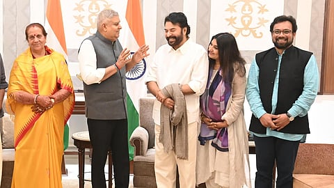 ഡൽഹിയിൽ ഉപരാഷ്ട്രപതിയെ സന്ദർശിച്ച് മമ്മൂട്ടിയും ഭാര്യ സുൽഫത്തും