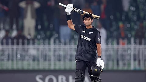 Rachin hits century, New Zealand enters semis; 5-wicket win over Bangladesh