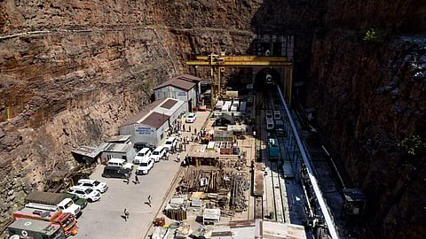 Srisailam dam in Nagarkurnool collapsed Saturday