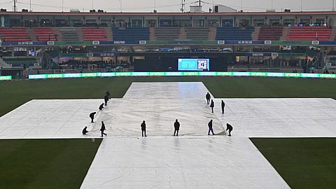 Toss delayed due to rain