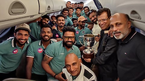 Kerala ranji trophy team grand welcome
