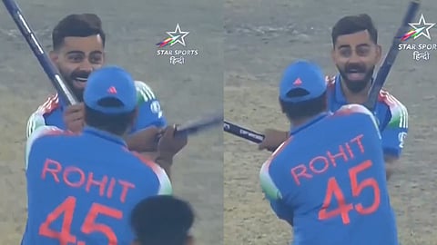 Virat Kohli and Rohit Sharma with 'Dandiya' dance