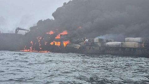 Oil tanker and cargo ship collide off the coast of Britain