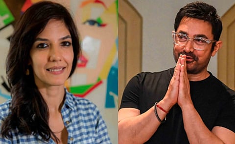 ഗൗരി സ്പ്രാറ്റും ആമിര്‍ ഖാനും  