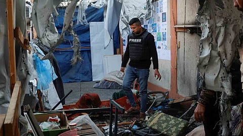 Israeli attack on tents housing journalists in Gaza